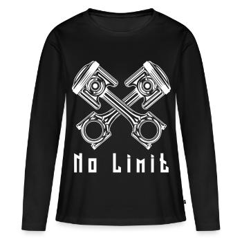 No Limit - Frauen Premium Bio Langarmshirt - Schwarz - Vorne - Julia (174cm)