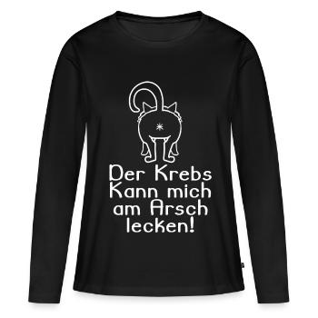 Kampf gegen Krebs - Frauen Premium Bio Langarmshirt - Schwarz - Vorne - Julia (174cm)