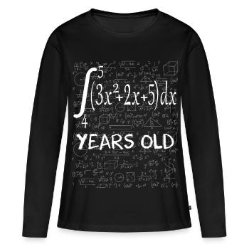 75th birthday 75 years mathematical integral - Women's Premium Organic Long Sleeve Shirt - black - Front - Julia (174cm)