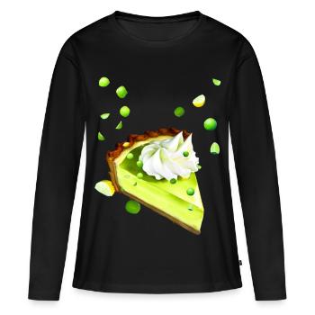 Lime Cake Lemon Lime - Women's Premium Organic Long Sleeve Shirt - black - Front - Julia (174cm)