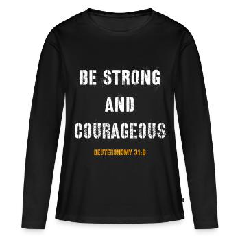 Jésus, Jésus, Jésus chrétien chrétien chrétien - T-shirt manches longues Premium bio Femme - noir - Devant - Julia (174cm)