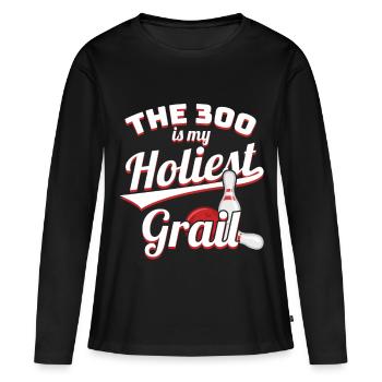 Le 300 est mon Graal le plus sacré - T-shirt manches longues Premium bio Femme - noir - Devant - Julia (174cm)