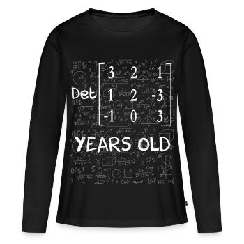 20e anniversaire 20 ans déterminant de matrice - T-shirt manches longues Premium bio Femme - noir - Devant - Julia (174cm)