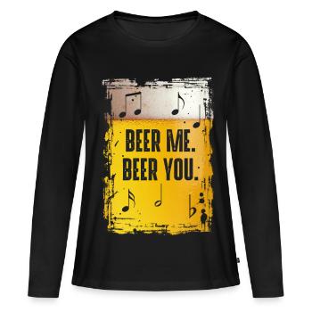 Beer Me Beer You - Frauen Premium Bio Langarmshirt - Schwarz - Vorne - Julia (174cm)