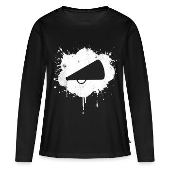 Santé mégaphone - T-shirt manches longues Premium bio Femme - noir - Devant - Julia (174cm)