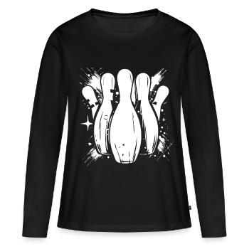 Skittles - T-shirt manches longues Premium bio Femme - noir - Devant - Julia (174cm)