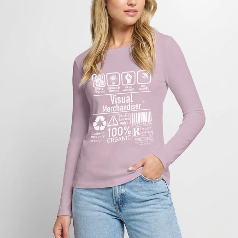 Visual Merchandiser multi tasking problem solving Frauen Premium Bio Langarmshirt