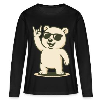 Arctic Rocker - Women's Premium Organic Long Sleeve Shirt - black - Front - Julia (174cm)