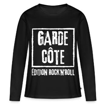 Garde Cote Edition Rock - T-shirt manches longues Premium bio Femme - noir - Devant - Julia (174cm)