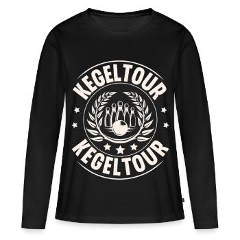 Skittles - T-shirt manches longues Premium bio Femme - noir - Devant - Julia (174cm)