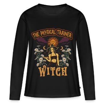 Fitnesstrainer Personal Trainer - Frauen Premium Bio Langarmshirt - Schwarz - Vorne - Julia (174cm)