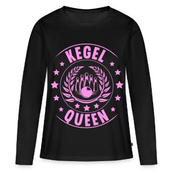 Skittles cônes Queen - T-shirt manches longues Premium bio Femme - noir - Devant - Julia (174cm)