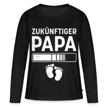 Father-to-be FUTURE DAD Funny - Women's Premium Organic Long Sleeve Shirt - black - Front - Julia (174cm)