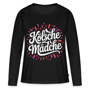 Cologne Filles Carnaval Cologne Filles - T-shirt manches longues Premium bio Femme - noir - Devant - Julia (174cm)