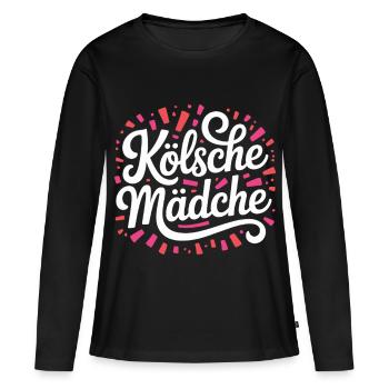 Cologne Filles Carnaval Cologne Filles - T-shirt manches longues Premium bio Femme - noir - Devant - Julia (174cm)