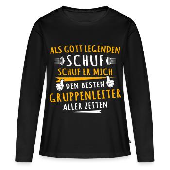 Leaders - Women's Premium Organic Long Sleeve Shirt - black - Front - Julia (174cm)