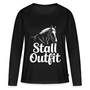 Stable Outfit Rider - Women's Premium Organic Long Sleeve Shirt - black - Front - Julia (174cm)