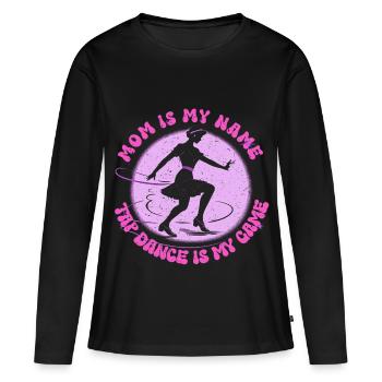 Mère danseuse de claquettes - T-shirt manches longues Premium bio Femme - noir - Devant - Julia (174cm)