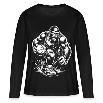 Primal Court Force - Women's Premium Organic Long Sleeve Shirt - black - Front - Julia (174cm)