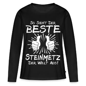Meilleur tailleur de pierre - T-shirt manches longues Premium bio Femme - noir - Devant - Julia (174cm)