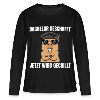 Licence complétée - Examen de licence de Capybara - T-shirt manches longues Premium bio Femme - noir - Devant - Julia (174cm)