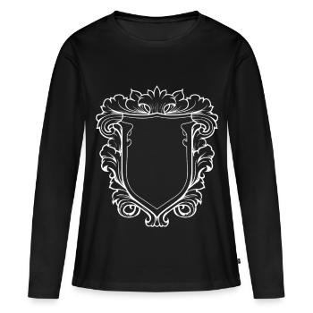 Coat of Arms Blank Icon - Women's Premium Organic Long Sleeve Shirt - black - Front - Julia (174cm)