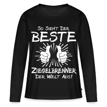 Meilleur brûleur de briques - T-shirt manches longues Premium bio Femme - noir - Devant - Julia (174cm)