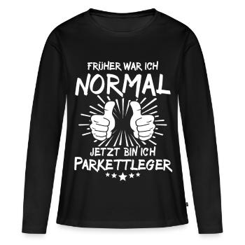 Parquet layer - Women's Premium Organic Long Sleeve Shirt - black - Front - Julia (174cm)