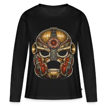 Lucha Libre Luchador - T-shirt manches longues Premium bio Femme - noir - Devant - Julia (174cm)