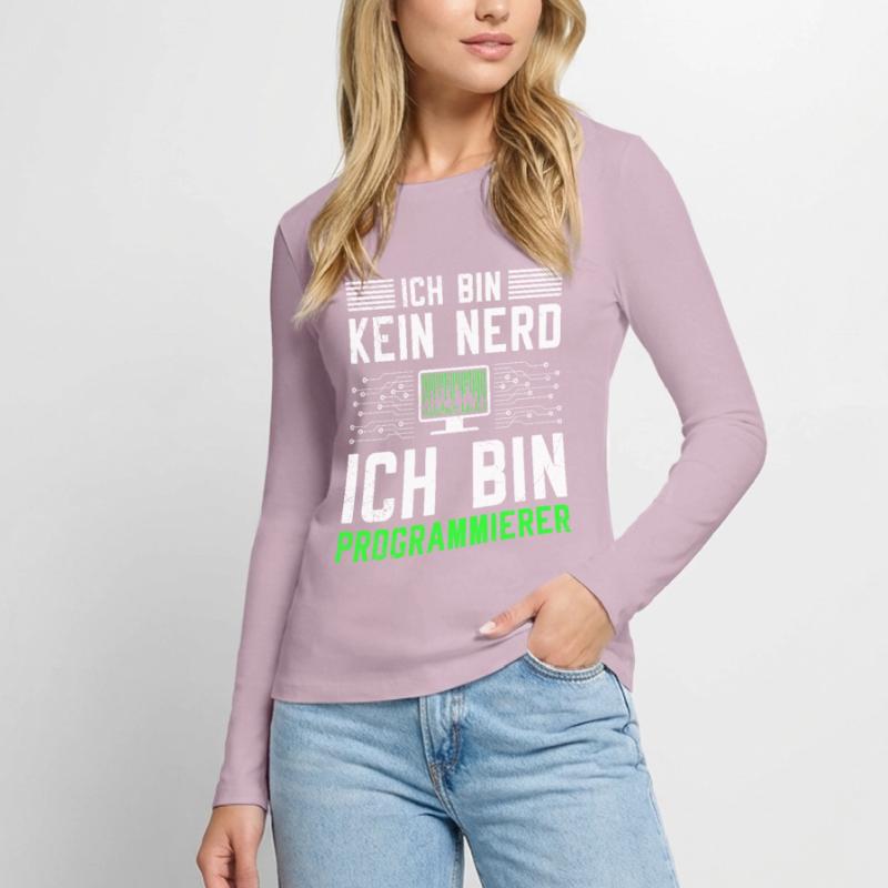 Computer I'M NOT A NERD I'M A PROGRAMMER Women's Premium Organic Long Sleeve Shirt