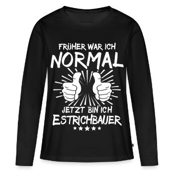 Constructeur de tables - T-shirt manches longues Premium bio Femme - noir - Devant - Julia (174cm)