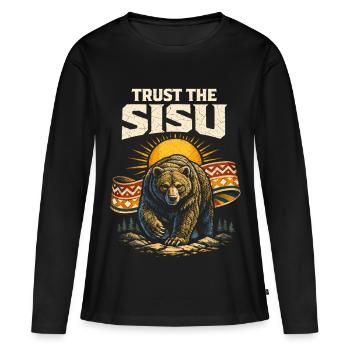 Scandinavian Vikings - Women's Premium Organic Long Sleeve Shirt - black - Front - Julia (174cm)
