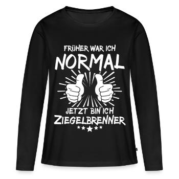 Brick Burner - Women's Premium Organic Long Sleeve Shirt - black - Front - Julia (174cm)