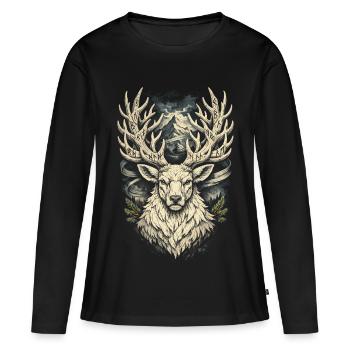 Scandinavian Vikings - Women's Premium Organic Long Sleeve Shirt - black - Front - Julia (174cm)