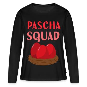 Escouade grecque de Pâques orthodoxe - T-shirt manches longues Premium bio Femme - noir - Devant - Julia (174cm)