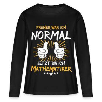 Mathématicien Spruch - T-shirt manches longues Premium bio Femme - noir - Devant - Julia (174cm)