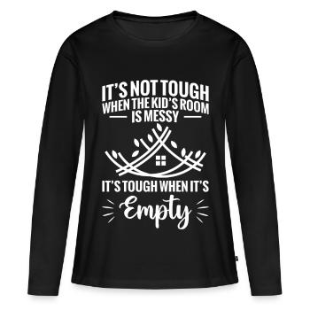 Les parents du nid vide partent pour l’université vide - T-shirt manches longues Premium bio Femme - noir - Devant - Julia (174cm)