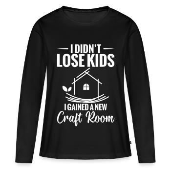 Empty-Nester-Syndrom Highschool-Absolvent – leeres Nest - Frauen Premium Bio Langarmshirt - Schwarz - Vorne - Julia (174cm)