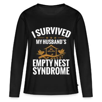Empty-Nester-Syndrom Highschool-Absolvent – leeres Nest - Frauen Premium Bio Langarmshirt - Schwarz - Vorne - Julia (174cm)
