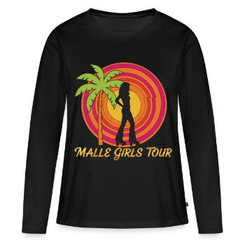 Malle Girls Tour Retro - Women's Premium Organic Long Sleeve Shirt - black - Front - Julia (174cm)