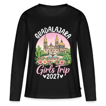 Guadalajara Girls Trip - Frauen Premium Bio Langarmshirt - Schwarz - Vorne - Julia (174cm)