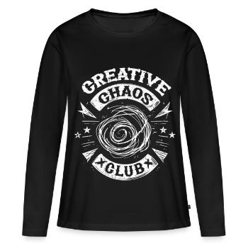 Scribble Kritzeln Zeichnung - Frauen Premium Bio Langarmshirt - Schwarz - Vorne - Julia (174cm)