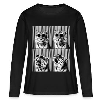Tiger, Photo booth, Photo booth, Selfie - Women's Premium Organic Long Sleeve Shirt - black - Front - Julia (174cm)
