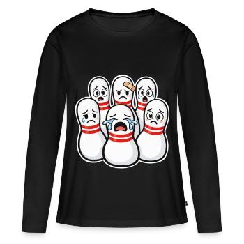 Skittles - T-shirt manches longues Premium bio Femme - noir - Devant - Julia (174cm)