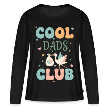 Gender Reveal Cool Dads Club Baby Shower Pregnancy - Women's Premium Organic Long Sleeve Shirt - black - Front - Julia (174cm)