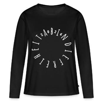 Départ vers la liberté 2026 - Abitur - Cadeau - T-shirt manches longues Premium bio Femme - noir - Devant - Julia (174cm)