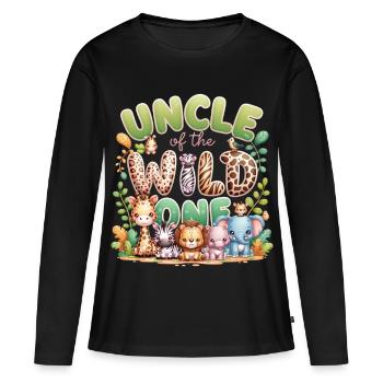 Oncle de la meute sauvage - Faune - T-shirt manches longues Premium bio Femme - noir - Devant - Julia (174cm)