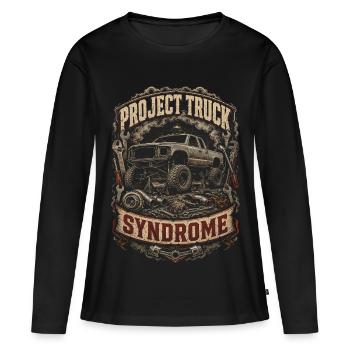 Syndrome du camion du projet de charbon roulant - T-shirt manches longues Premium bio Femme - noir - Devant - Julia (174cm)