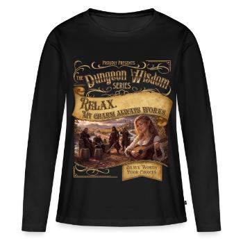 My Charm Always Works - Women's Premium Organic Long Sleeve Shirt - black - Front - Julia (174cm)
