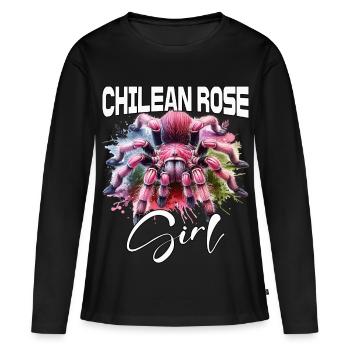 Fille Tarentule Chili - T-shirt manches longues Premium bio Femme - noir - Devant - Julia (174cm)
